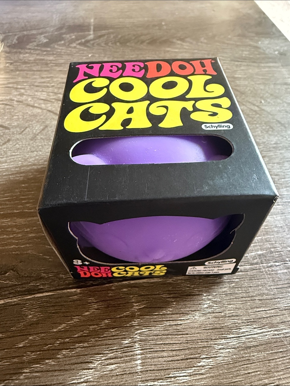 Needoh Cool Cats Purple Squishy Stress Toy